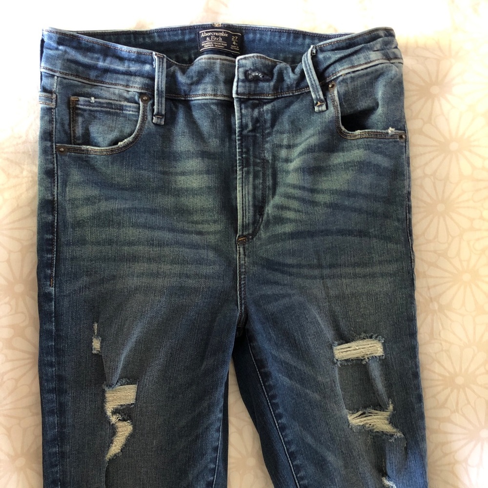 Abercrombie Simone High Rise Super Skinny Jeans 27